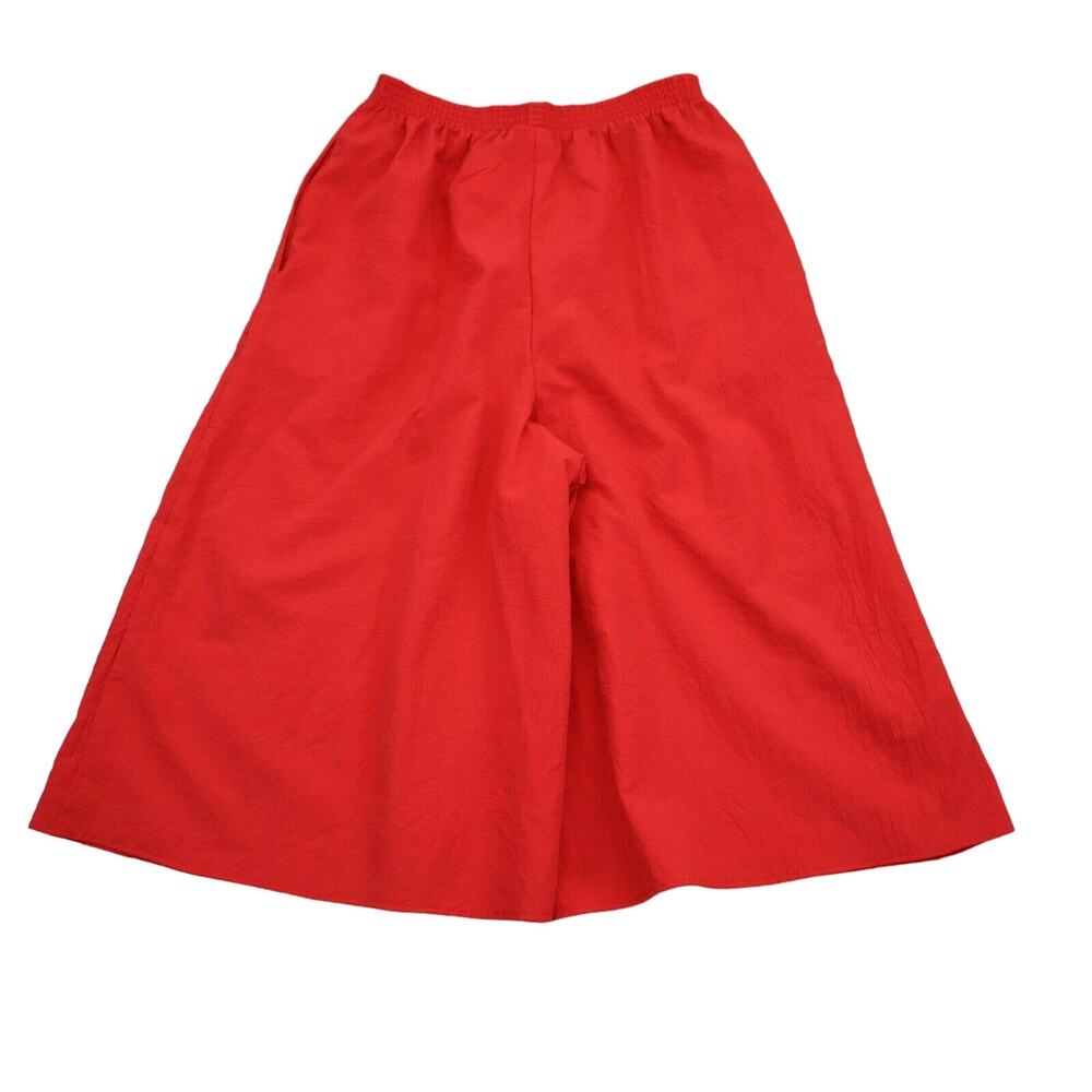 GW Division Of Graff Shorts Womens 8 Red Elastic Waist Flat Front High Rise